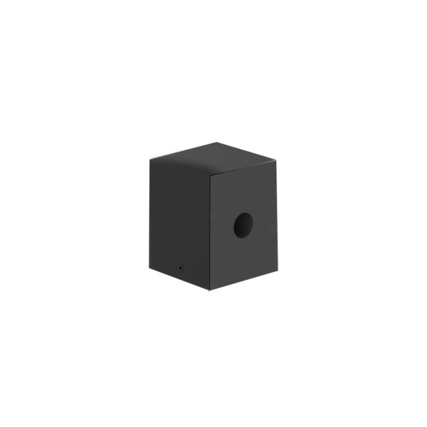 Poste Balizador Quadrado Metal Preto 2,5W LED 2700K (Quente)