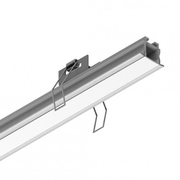 Perfil de Embutir Branco 14,4W 3000K Gesso/Drywall 0.5 Metros
