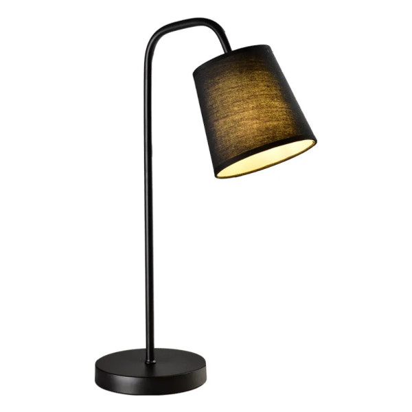 Abajur de Mesa Preto 1XE27 Ø15X48CM