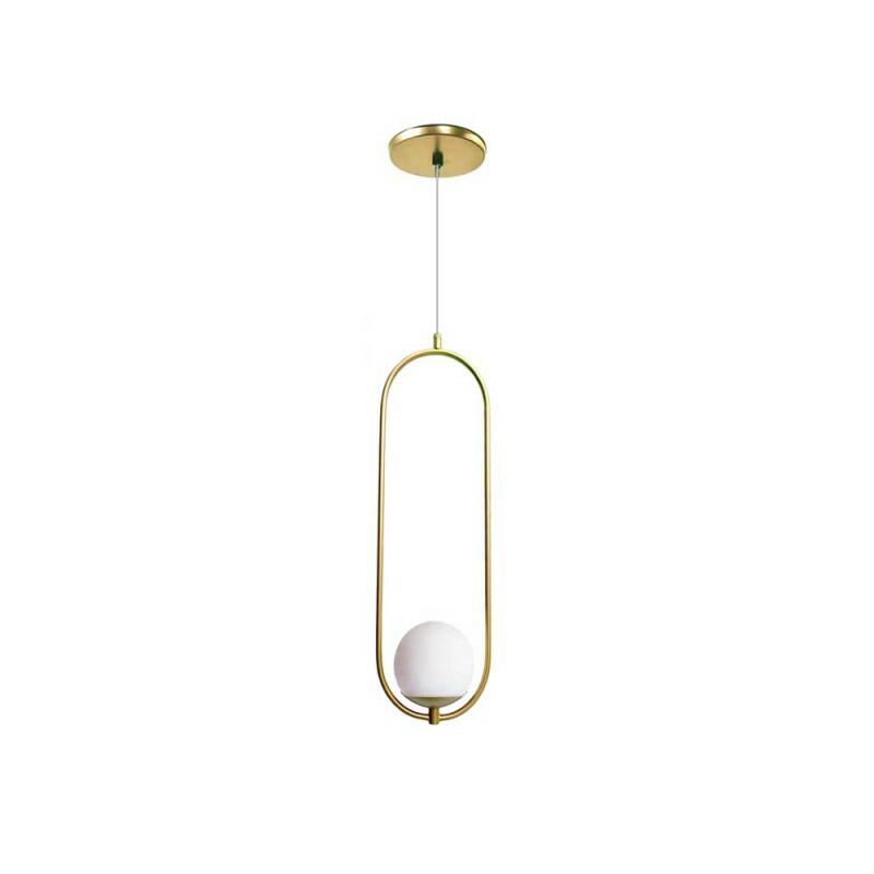Pendente Fosco C/ Globo 52cm G9 Old Artisan I Decor Lumen