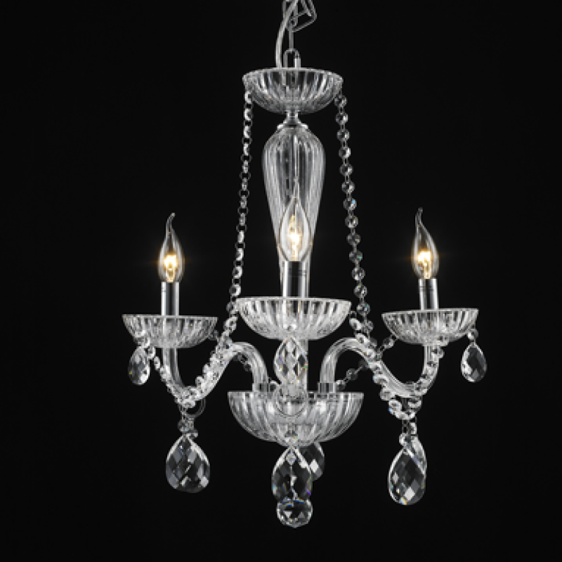 chandelier シェルフ Lustre Pendente Chamonix Cristal Transparente | Decor Lumen