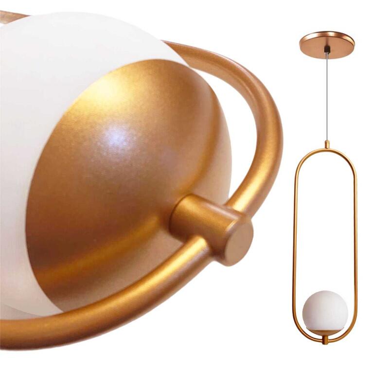 Pendente Fosco C/ Globo 52cm G9 Old Artisan I Decor Lumen