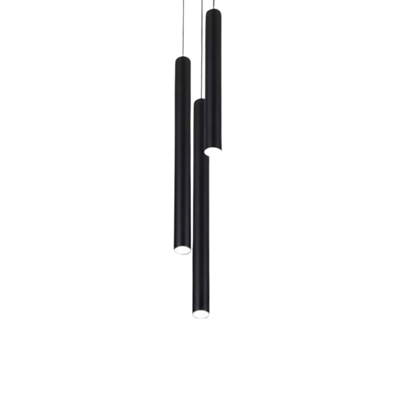 Pendente Orion Nano Tubo Preto - conj