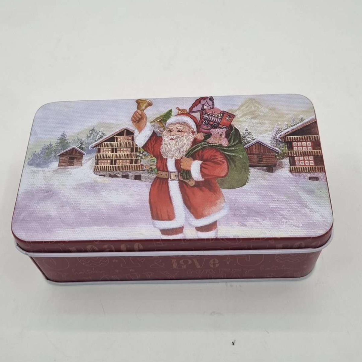 Caixa Decorativa Vermelha Natal Papai Noel  - LT085