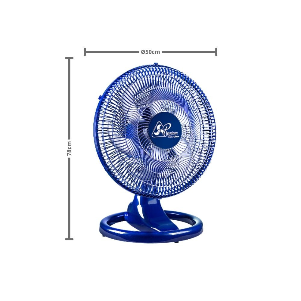 Ventilador Parede/Mesa em Plástico 5ocm Azul-Venti Delta 675417