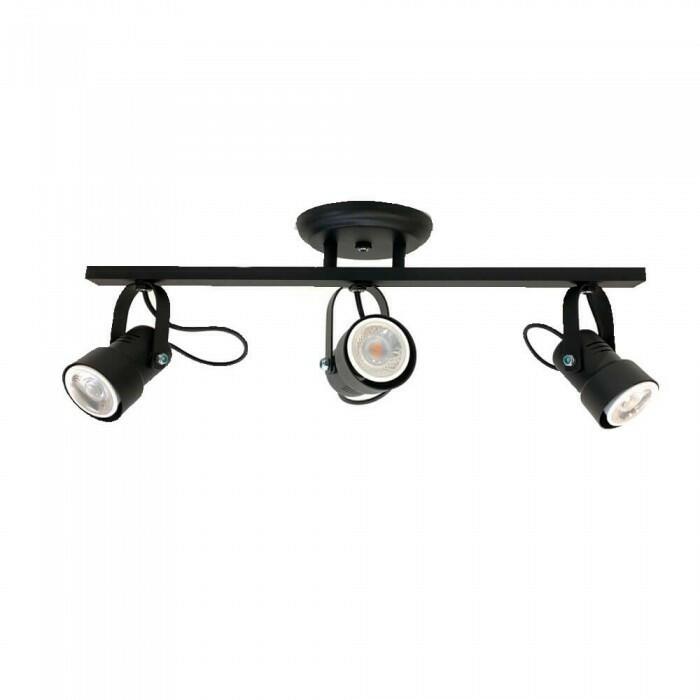 Trilho Fixo 3 Spot C/ Canopla Alumínio 3xGU10 - Itamonte 1142/3