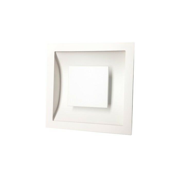 Plafon luz indireta Alum. Branco 35cm 2xR7S - Hansa 119P