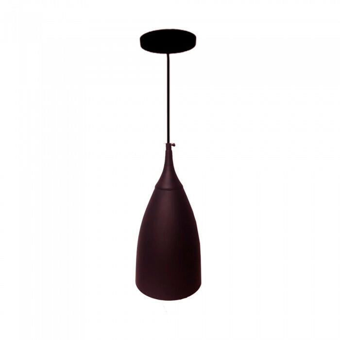 Pendente Milão Alumínio Marrom 17cm 1xE27 - Caisma 3720