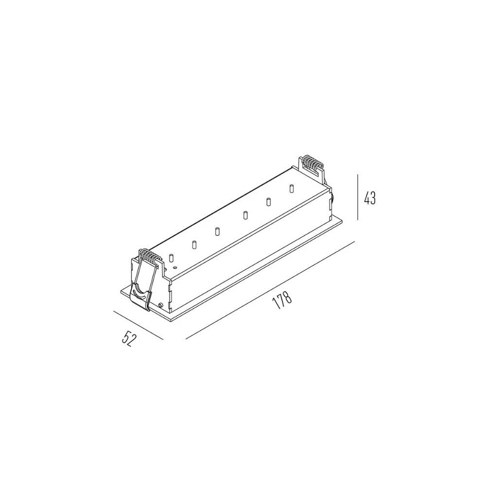 Spot  Embutir Recuado Orientável Picco 14W - Interlight IL4583