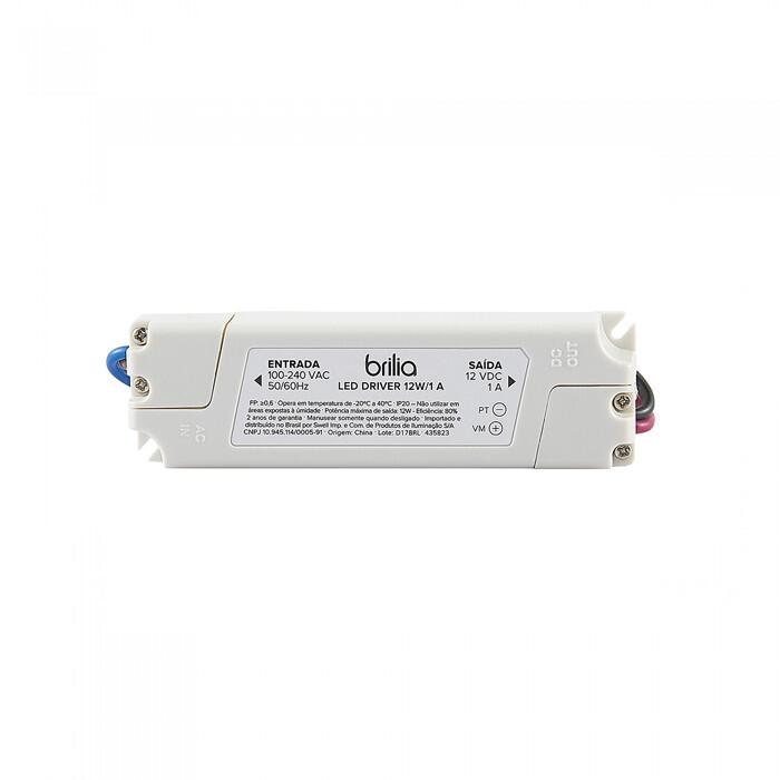 LED Driver 12W 1A Bivolt- Brilia 435823