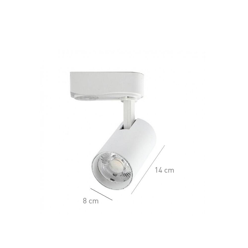 Spot para Trilho Eletrificado Branco LED Incluso 7W 3000K Bivolt - MBLED 