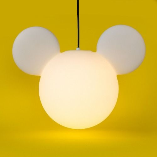 Luminária Pendente Mickey 1xe27  - Usare Branco 110v/220v