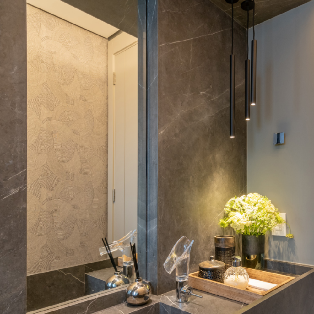 Pendente Orion Nano Tubo Preto 80cm 6W  2700K - Interlight 6138-S-PM