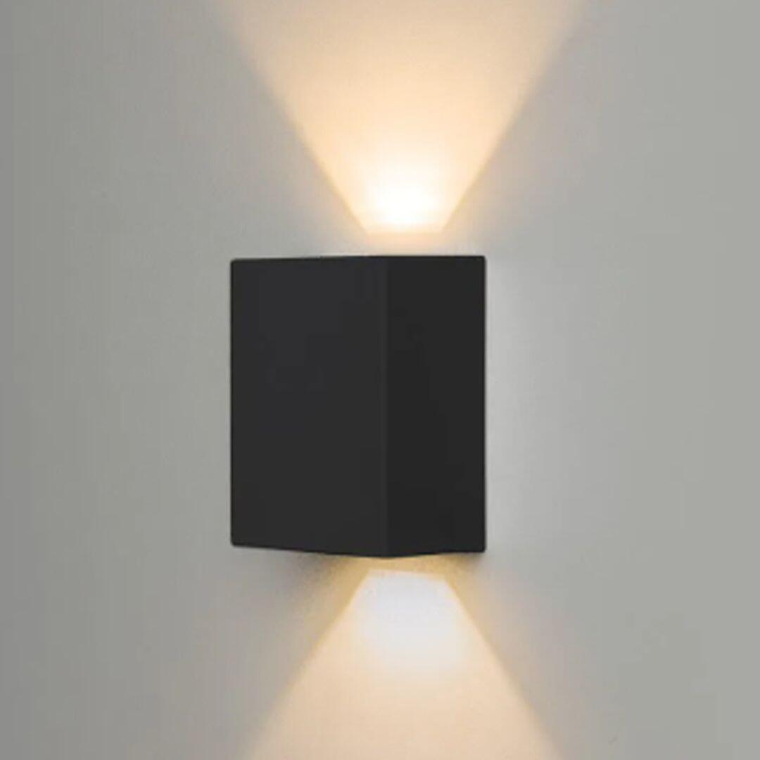 Arandela Kasse Quadrada 12cm- Metaldomado 