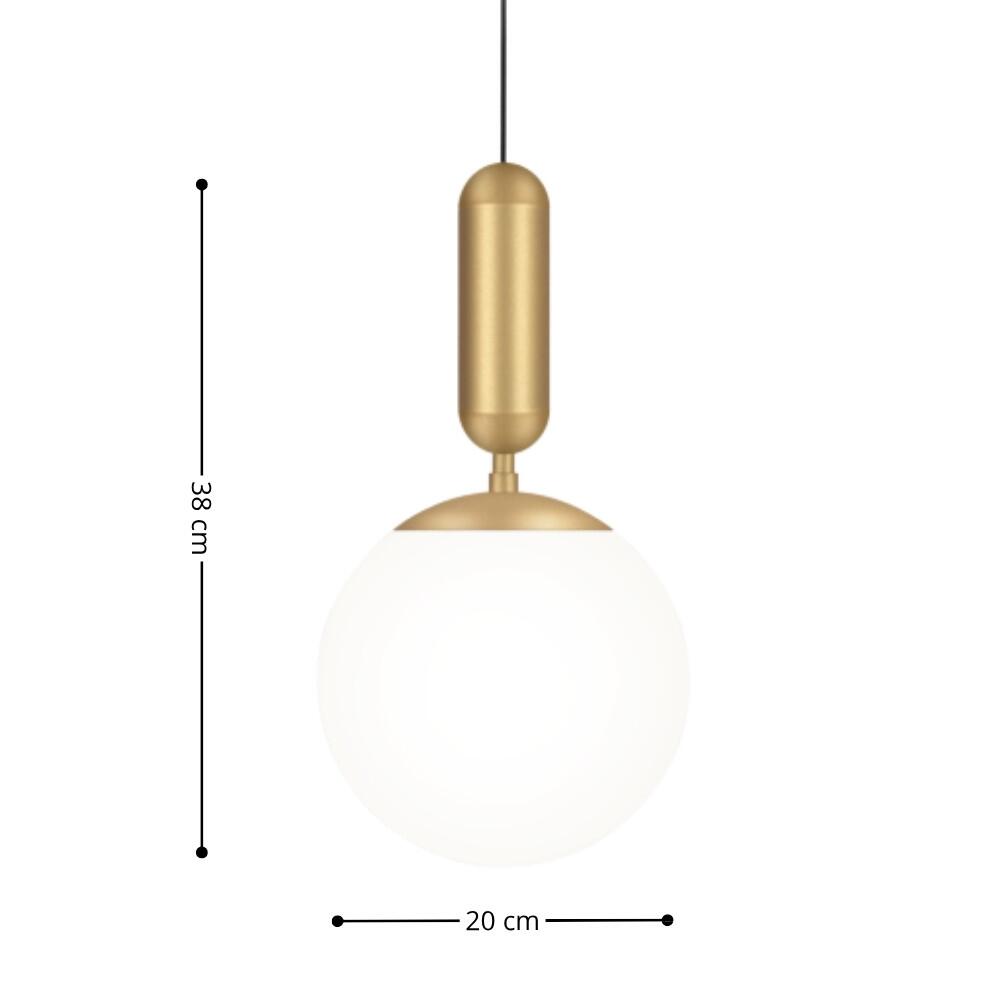 Pendente Capsule Big 1xE27 ø20x38cm - TKS