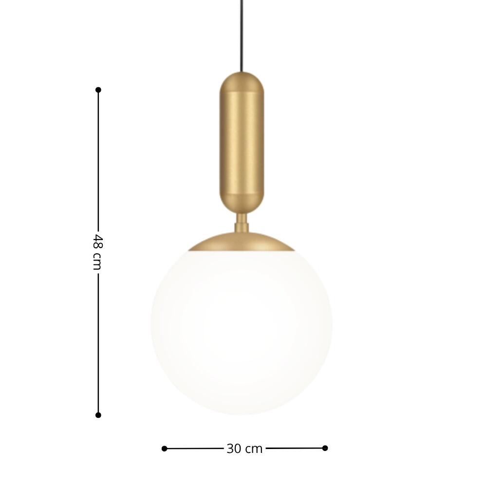 Pendente Capsule Big 1xE27 ø30x48cm - TKS