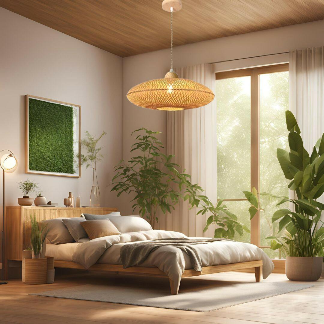 Pendente Batu E27 Bambu- GMH 