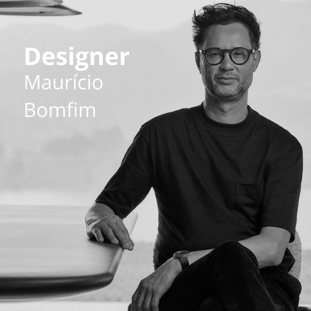 Poltrona Canoa – Design Maurício Bomfim – Base em Couro  – 0,87 x 0,94 x 0,68 m