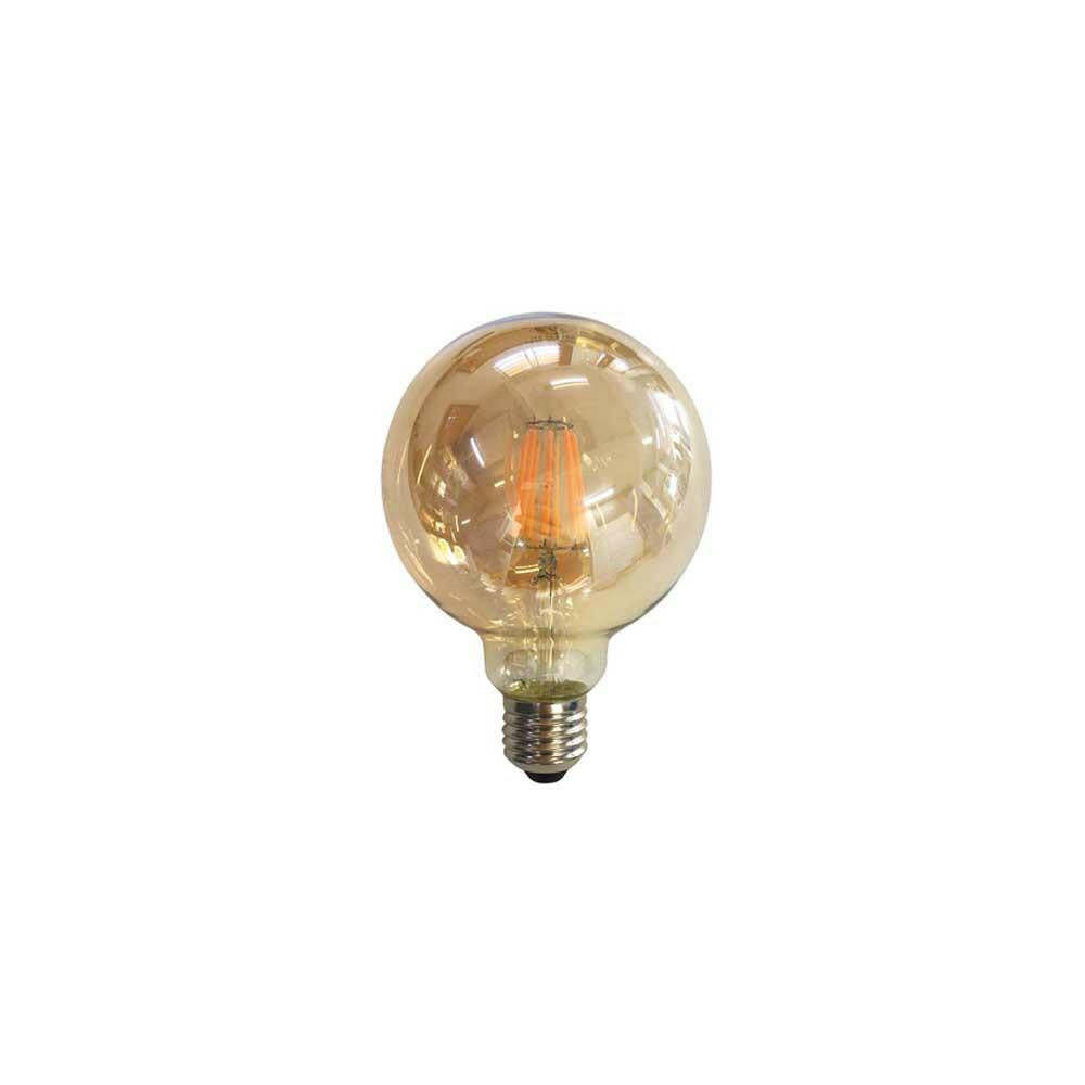 Lâmpada Ballon Filamento LED G125 6W 2300K Amarela - CTB