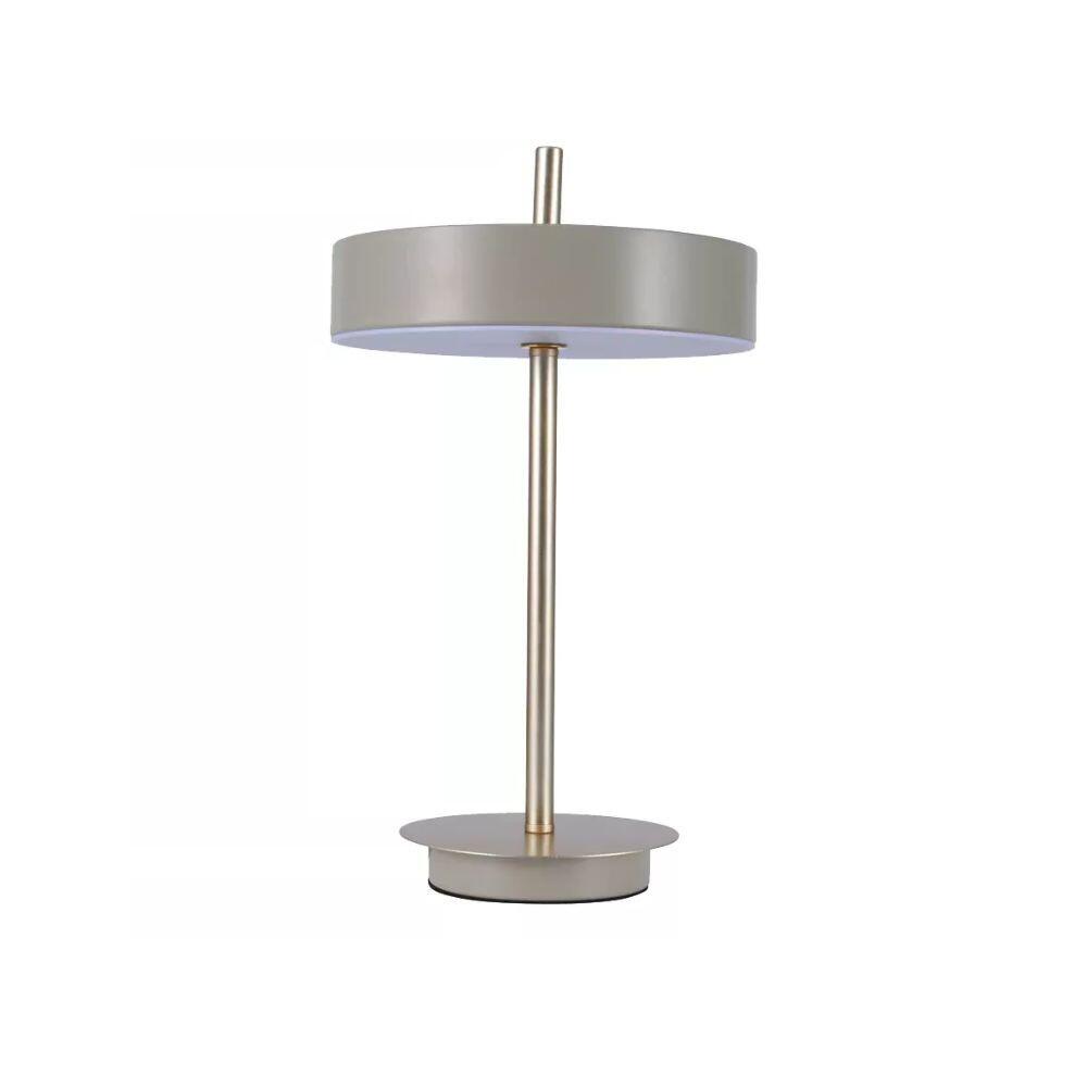 Luminária de Mesa LED Coco 2700K 18W Bivolt 38xØ23cm Metal e Acrílico Fendi e Dourado - Casual Light Studioluce AB1816FD