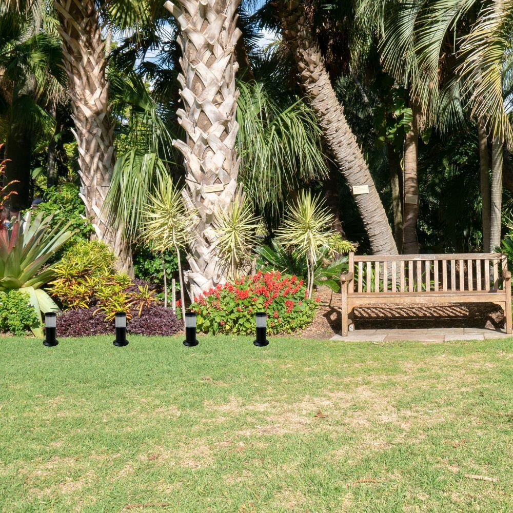 Balizador Luminária Jardim Nimbus 30cm 1xE27 Preto- Baxton NIMBUS30