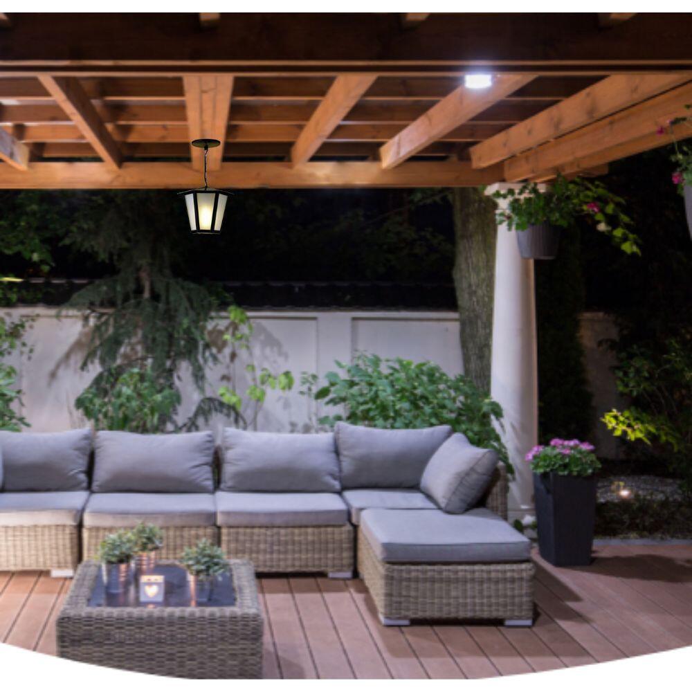 Pendente Colonial Sextavado Preto 36cm E-27 - Ideal L-3-C