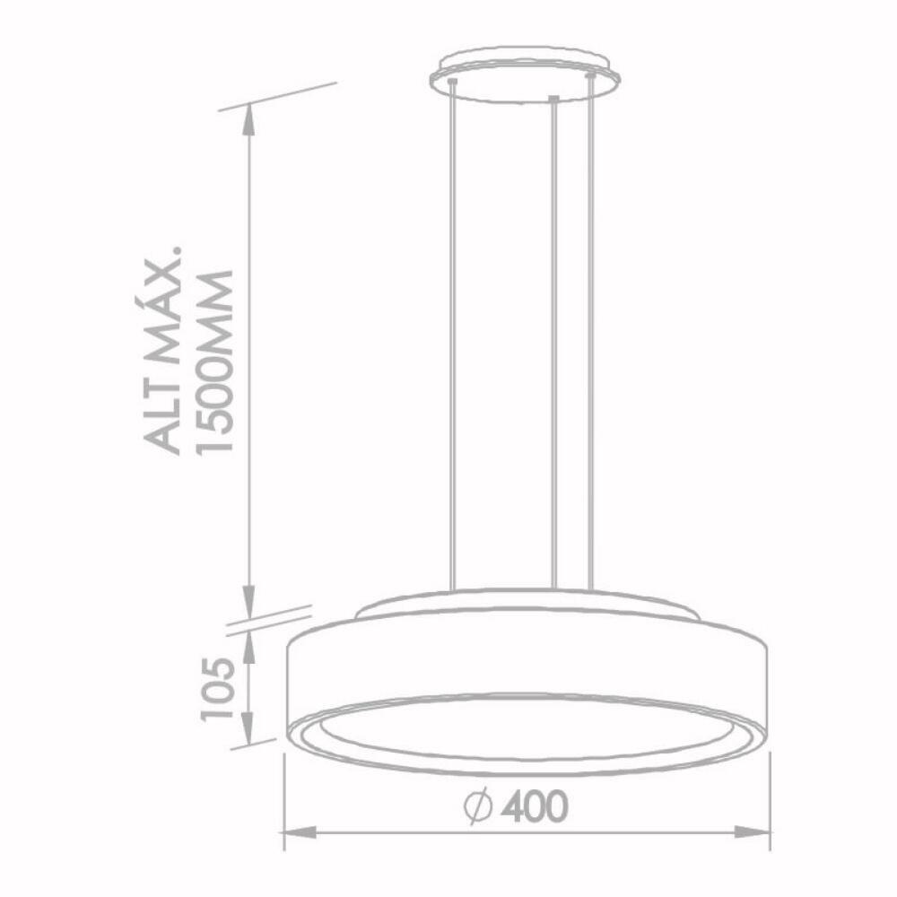 Pendente Ring 3XE27 - Ø40cm - Newline - 9085