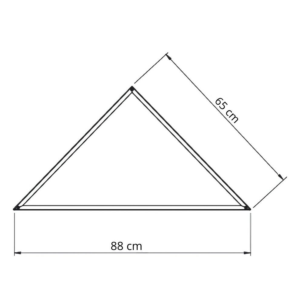 Pendente Triangle Branco 88x65x65cm 32W 2700K - Alloy