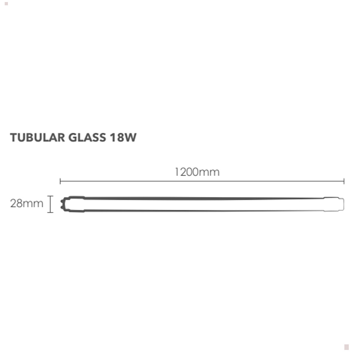 Lâmpada Tubular LED Glass 18w 3000k 120cm - Save Energy SE-235.1528