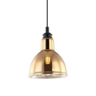 Pendente Zahara Preto Metal /Dourado Vidro