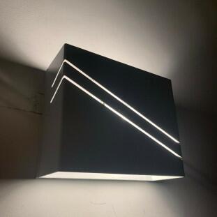 Arandela Branca Friso Diagonal- Hansa 172P