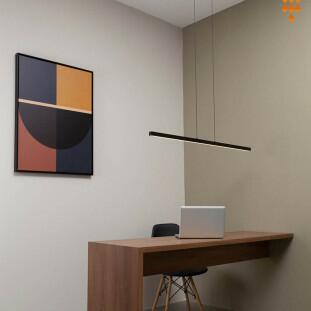Pendente Preto Fit LED 32W 3000K - Capa