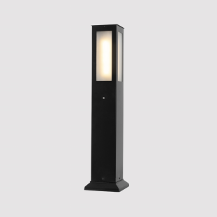 Poste Balizador Alumínio Preto Capa - Decor Lumen