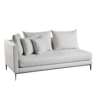 Compre junto Sofá 1 Braço Direito Linha Jades Champagne 1,9x0,9x0,9m - KF Estofados