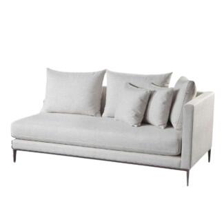 Compre junto Sofá 1 Braço Esquerdo Linha Jades Champagne 1,9x0,9x0,9m - KF Estofados