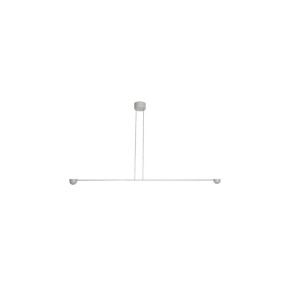 Plafon Equilíbrio Branco por Waldir Junior - Alumínio 78cm Led 5W 2700K (Branco quente) -Padrão site 