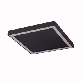 Plafon de sobrepor quadrado preto LED 
