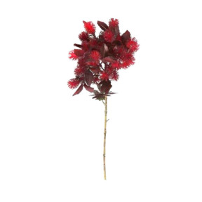 Planta Decorativa Flor De Ricino Vemelho 60cm- Tutti Flores-GU0006 