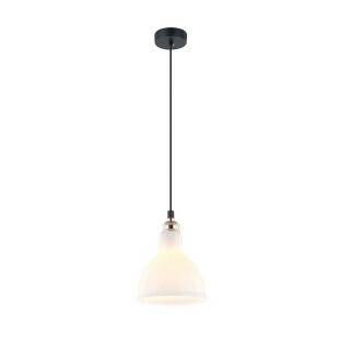 Pendente Preto Metal /Branco Fosco e Bronze Vidro