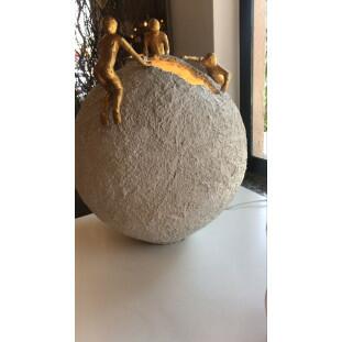 Escultura Gallery Branca Iluminada  48x40x40- Decor Lumen 37004