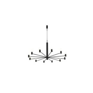 Pendente Gino Preto Alumínio e Acrílico por Waldir Junior 12xG9 45cm - USINA 51055-12- Padrão Site -Decor Lumen 