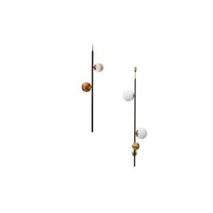 Pendente Organic Preto com Cobre por Waldir Junior - Alumínio e vidro 1xG9 106cm -Padrão site-Decor Lumen