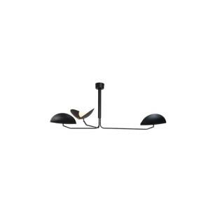 Pendente Trio Preto por Waldir Junior - Alumínio e vidro 3xG9 120cm -Padrão site-Decor lumen 