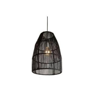 Pendente Sisal Preto 40cm -Decor Lumen