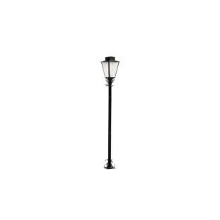 Poste de Aço Colonial Preto 1xE27 176cm- Ideal - Padrão Capa do Site - Decor Lumen