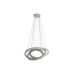 Pendente Cromado e Cristal 95w 3000K - Capa - Decor Lumen