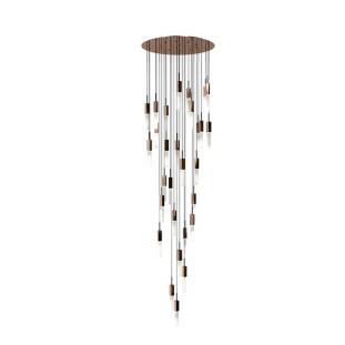Pendente Alumínio e Cristal Rocha 30XMini GU10 9w Linha Felsen - Capa - Decor Lumen