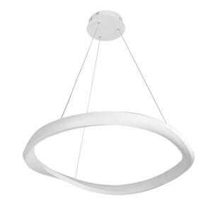 Pendente Acrílico e Metal 3000K 24w Linha Mobius - Capa - Decor Lumen