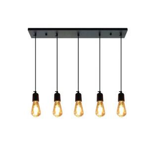 Pendente Industrial Preto 5XE27 Capa - Decor Lumen