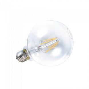 Lâmpada LED Balloon Filamento G95 4,5W Ambar- Brilia-Site-Decor Lumen 